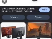 Dell S2721hgf 27 144 Hz Lenktą Gaming Monitoriu - nuotraukos Nr. 3