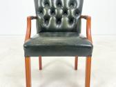 Chesterfield riešutmedžio krėslas - nuotraukos Nr. 2