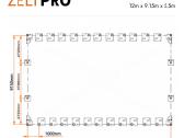 Tentinis angaras 110 m2 Zeltpro, 12 x 9.15 x 5.5 m - nuotraukos Nr. 13