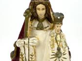 Švč. Mergelės marijos su Jėzumi statula iš gipso - nuotraukos Nr. 6