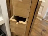 Ikea sulankstomas medinis stalas su stalčiais - nuotraukos Nr. 2
