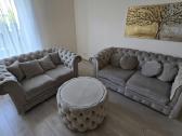 Chesterfield stiliaus sofų komplektas su staliuku - nuotraukos Nr. 8