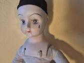 Vintažinė porcelianinė lėlė Pierrot (Pjero / Liūdn - nuotraukos Nr. 3