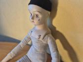 Vintažinė porcelianinė lėlė Pierrot (Pjero / Liūdn - nuotraukos Nr. 7