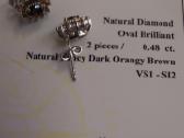 Auksiniai auskarai su briliantais (0,87ct) - nuotraukos Nr. 6