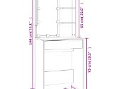 Kosmetinis staliukas vidaxl(808828) - nuotraukos Nr. 5