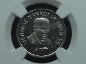 1 litas 1997 m. Ngc Ms 63 Lietuvos bankui 75 - nuotraukos Nr. 3