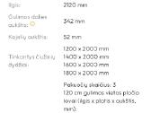 Parduodama nauja lova 140x200 su Dormeo čiužiniu - nuotraukos Nr. 6