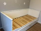 Lova Ikea Hemnes Kušetės rėmas su 3 stalčiais, bal - nuotraukos Nr. 9