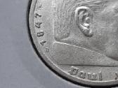 Vokietija 5 reichsmarkės sidabras 1939 B - nuotraukos Nr. 3