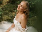 Vestuvinė nuotakos balta suknelė su korsetu - nuotraukos Nr. 8