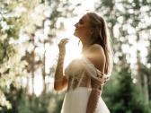 Vestuvinė nuotakos balta suknelė su korsetu - nuotraukos Nr. 9