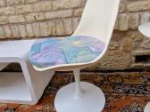 Vintažinė mid century autorinė kėdė "Tulip" - nuotraukos Nr. 21