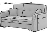 Parduodama kompaktiska vieta taupanti sofa-lova - nuotraukos Nr. 6