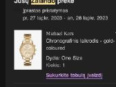 Michael Kors Bryant chronographs laikrodis Gold - nuotraukos Nr. 4