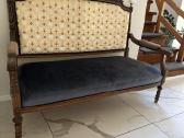 Senovinio stiliaus dvivietė sofa / kanapa - nuotraukos Nr. 3