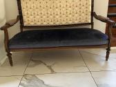 Senovinio stiliaus dvivietė sofa / kanapa - nuotraukos Nr. 4