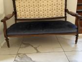 Senovinio stiliaus dvivietė sofa / kanapa - nuotraukos Nr. 5