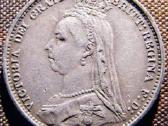 1887 Anglija 6 pensai - nuotraukos Nr. 2