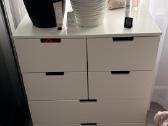 Ikea Nordli komoda, 6 stalčiai, balta - nuotraukos Nr. 2