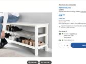 Ikea Tjusig batų lentyna su suoliuku – puikios būk - nuotraukos Nr. 2