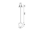Įmontuojamas šviestuvas Kilda Black 8436 10w LED - nuotraukos Nr. 2