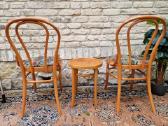 Vintažinės mid century Thonet st.kėdės ir taburetė - nuotraukos Nr. 6