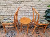 Vintažinės mid century Thonet st.kėdės ir taburetė - nuotraukos Nr. 10