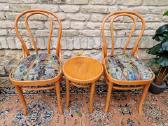 Vintažinės mid century Thonet st.kėdės ir taburetė - nuotraukos Nr. 14