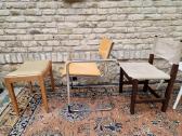 Vintažinės mid century interjerinės kėdės ir pufai - nuotraukos Nr. 2