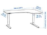 Keičiamo aukščio Ikea Bekant stalas - nuotraukos Nr. 5
