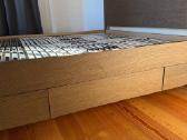 Ikea Tonstad lova 160200 su stalčiais + grotelės - nuotraukos Nr. 5