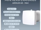 Mini rekuperatorius Adolus Ad - H64 - nuotraukos Nr. 6