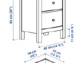Parduodama Ikea Malm lova ir Hemnes spintelė - nuotraukos Nr. 3