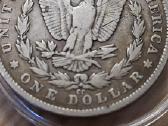 Sudabrine moneta Morgan dollar 1882 Cc, JAV - nuotraukos Nr. 2