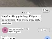 Vintage sidabro sagė,18k paauksavimu ir perlais - nuotraukos Nr. 16