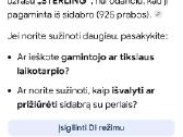 Vintage sidabro sagė,18k paauksavimu ir perlais - nuotraukos Nr. 18