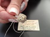 Išskirtinis bei vienetinis 1.38ct Halo žiedas - nuotraukos Nr. 4