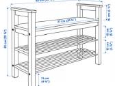 Batų lentyna-suoliukas Ikea Hemnes - nuotraukos Nr. 7