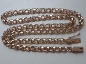 Bismark auksine grandinele raudono 36,6gr 585praba - nuotraukos Nr. 2