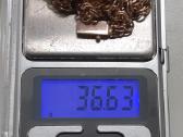 Bismark auksine grandinele raudono 36,6gr 585praba - nuotraukos Nr. 10