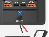 12v-24v Usb lizdas su jungikliu (Pd, Qc3.0) - nuotraukos Nr. 2