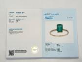 Auksinis žiedas su 1.68ct Natūraliu Smaragdu - nuotraukos Nr. 4