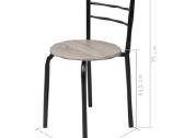 Pusryčių baro komplektas, Mdf vidaxl(243001) - nuotraukos Nr. 4