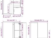 Apatinė kampinė spintelė, “lyon vidaxl(802493) - nuotraukos Nr. 5