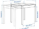 Ištraukiamas stalas Tonstad 80x120x70 - nuotraukos Nr. 3