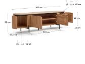 TV spintelė Kave Home Licia, 200 cm - nuotraukos Nr. 5