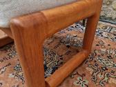 Vintažiniao mid century tikmedžio pufai - nuotraukos Nr. 2