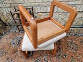 Vintažiniao mid century tikmedžio pufai - nuotraukos Nr. 13