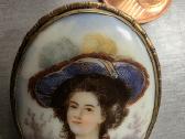 Vintage natūrali kriauklė ir porcelisno sagės - nuotraukos Nr. 15